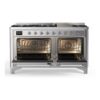 ILVE_UM15FDNS3SSCLP_Majestic_II_60"_Dual_Fuel_Range_Front_View