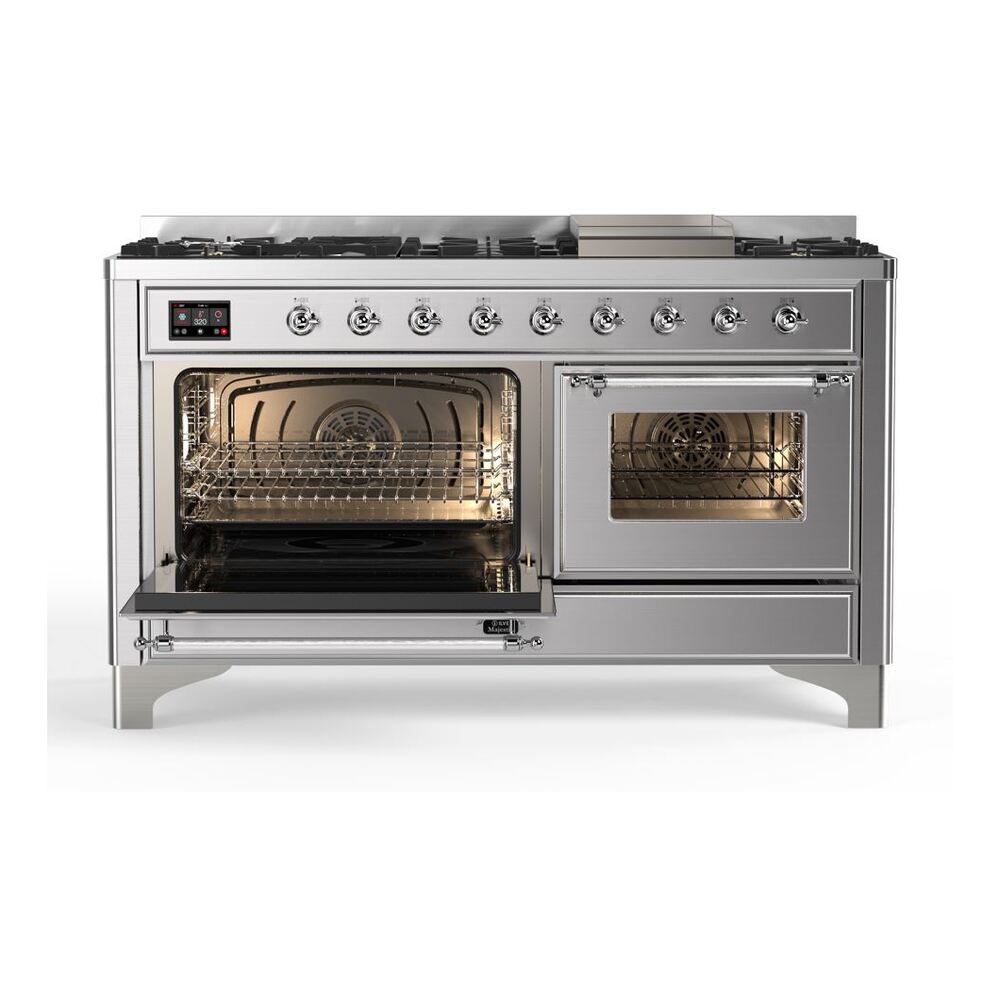 ILVE_UM15FDNS3SSC_Majestic_II_60_Dual_Fuel_Range_main-oven-opened