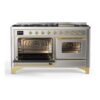 ILVE UM15F Majestic II 60 inch Dual Fuel Range with 9 Burners, Griddle