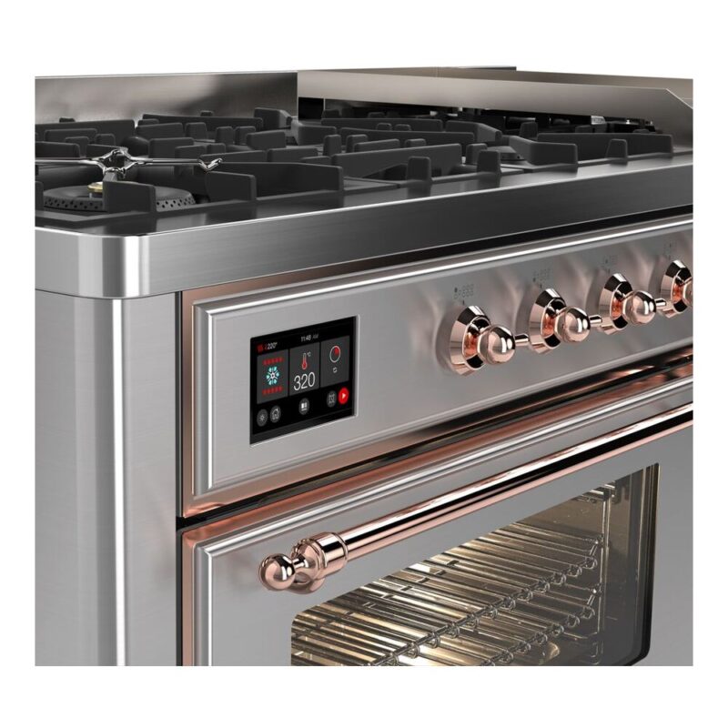 ILVE UM15F Majestic II 60 inch Dual Fuel Range with 9 Burners, Griddle
