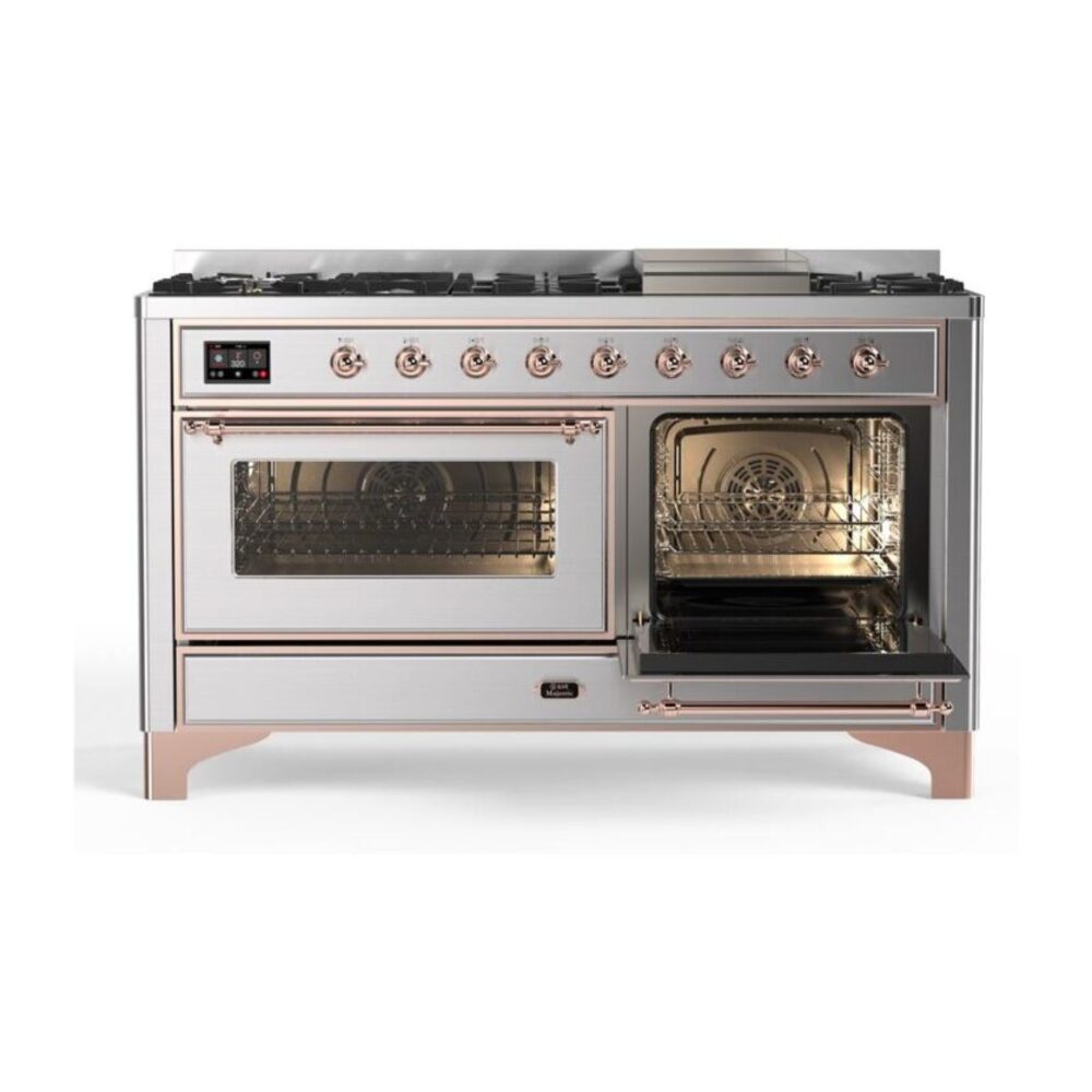 ILVE_UM15FDNS3SSP_Majestic_II_60_Dual_Fuel_Range_side-oven-opened