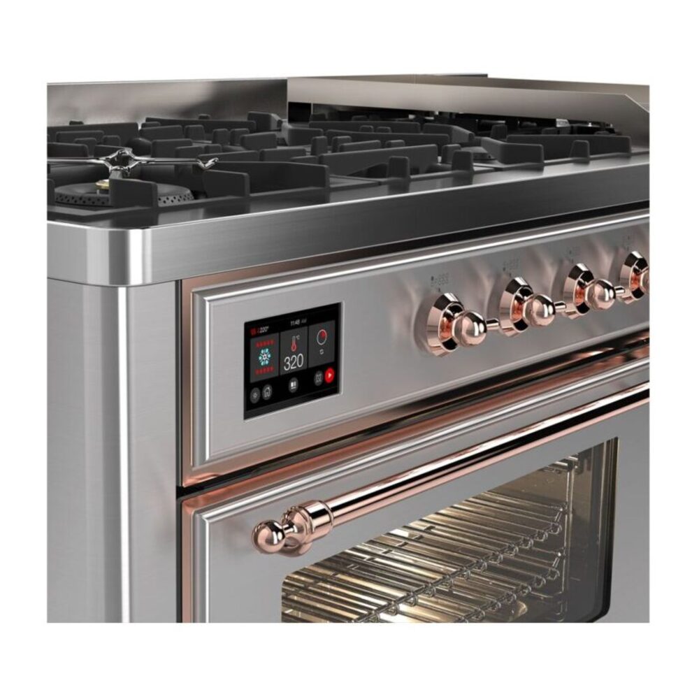 ILVE UM15F Majestic II 60 inch Dual Fuel Range with 9 Burners, Griddle