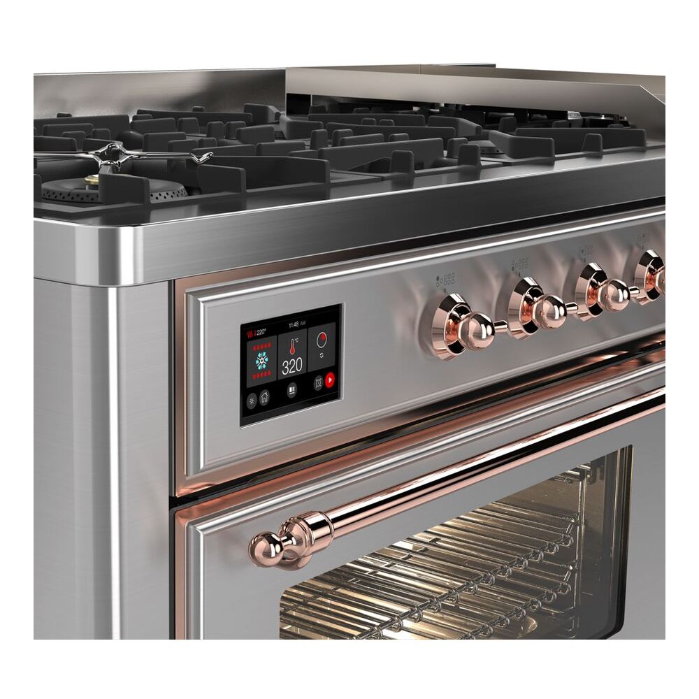 ILVE UM15F Majestic II 60 inch Dual Fuel Range with 9 Burners, Griddle