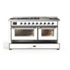 ILVE UM15F Majestic II 60 inch Dual Fuel Range with 9 Burners, Griddle