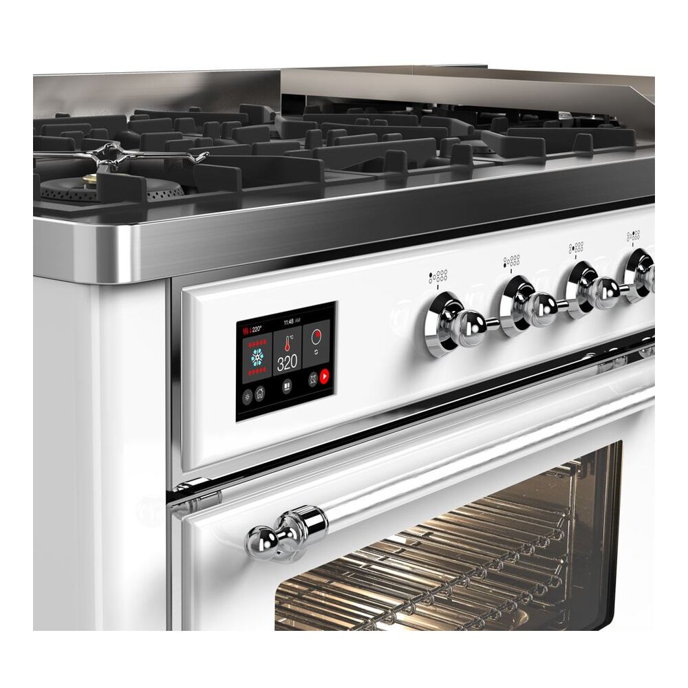 ILVE_UM15FDNS3WHC_Majestic_II_60_Dual_Fuel_Range_main-oven-door-opened