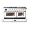 ILVE UM15F Majestic II 60 inch Dual Fuel Range with 9 Burners, Griddle