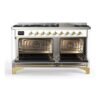 ILVE UM15F Majestic II 60 inch Dual Fuel Range with 9 Burners, Griddle