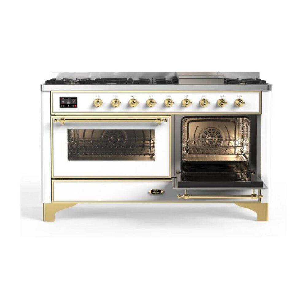 ILVE UM15F Majestic II 60 inch Dual Fuel Range with 9 Burners, Griddle