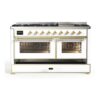 ILVE UM15F Majestic II 60 inch Dual Fuel Range with 9 Burners, Griddle