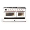 ILVE UM15F Majestic II 60 inch Dual Fuel Range with 9 Burners, Griddle