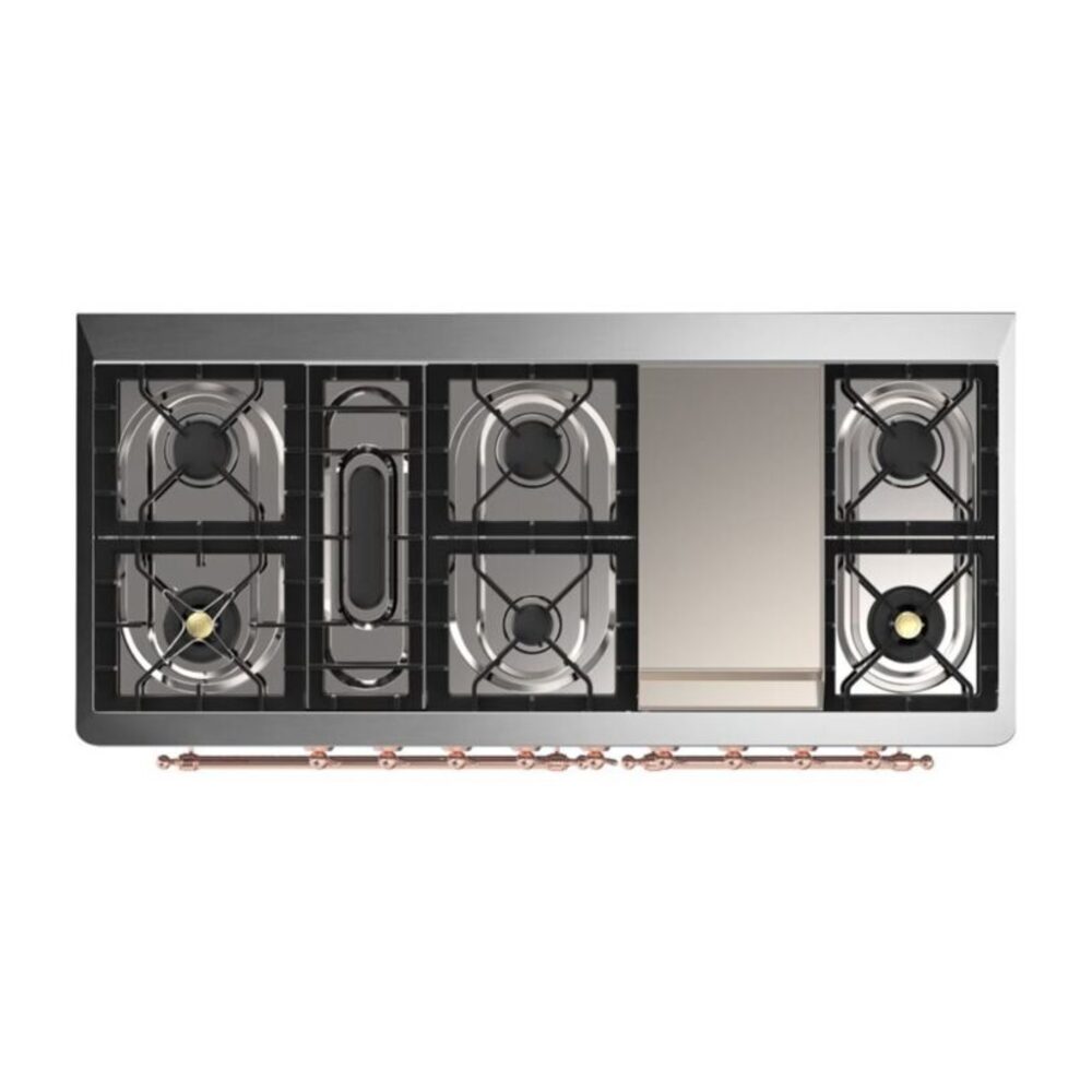 ILVE_UM15FDNS3WHP_Majestic_II_60_Dual_Fuel_Range_Top_Angle