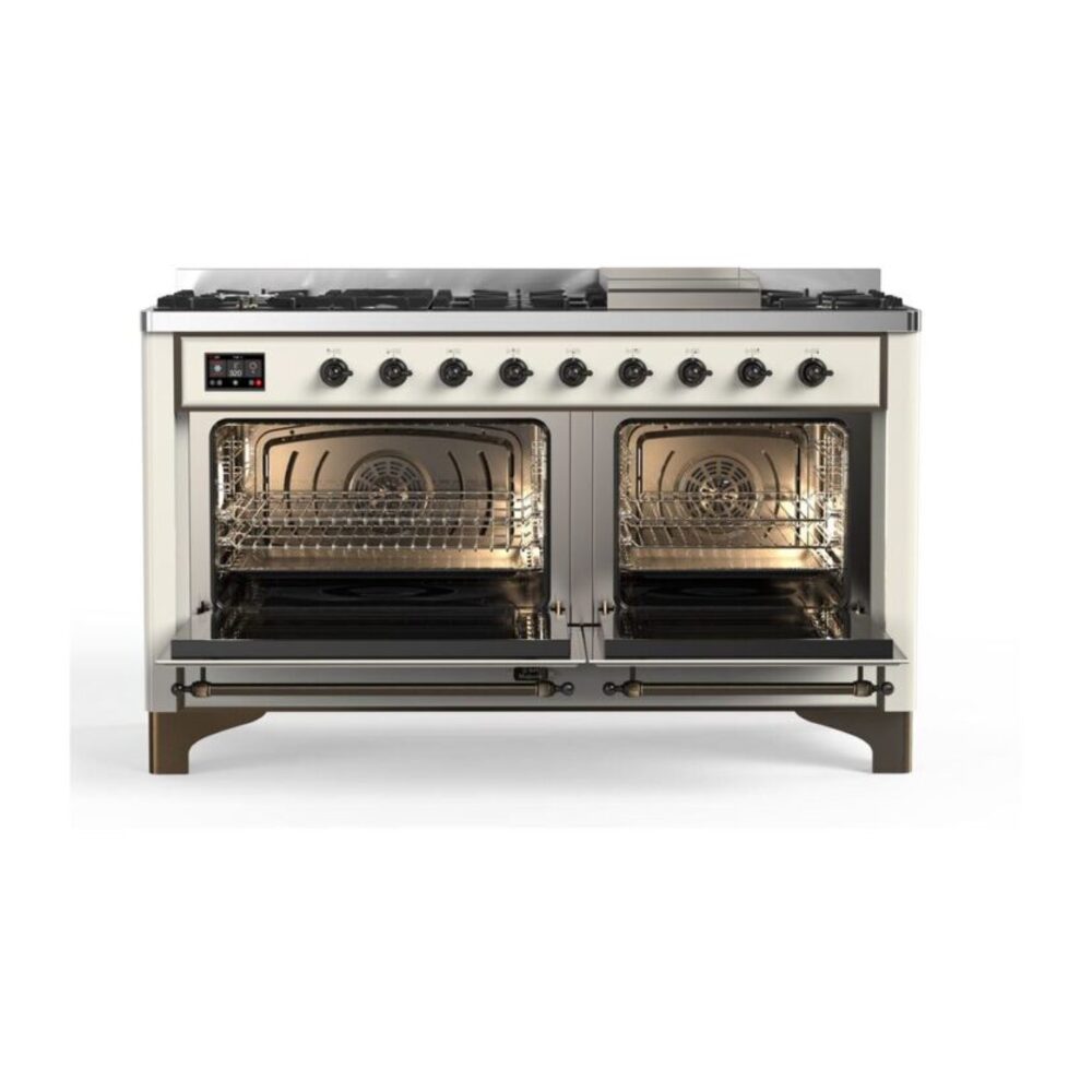 ILVE_UM15FDQNS3AWBLP_Majestic_II_60"_Dual_Fuel_Range_Front_View
