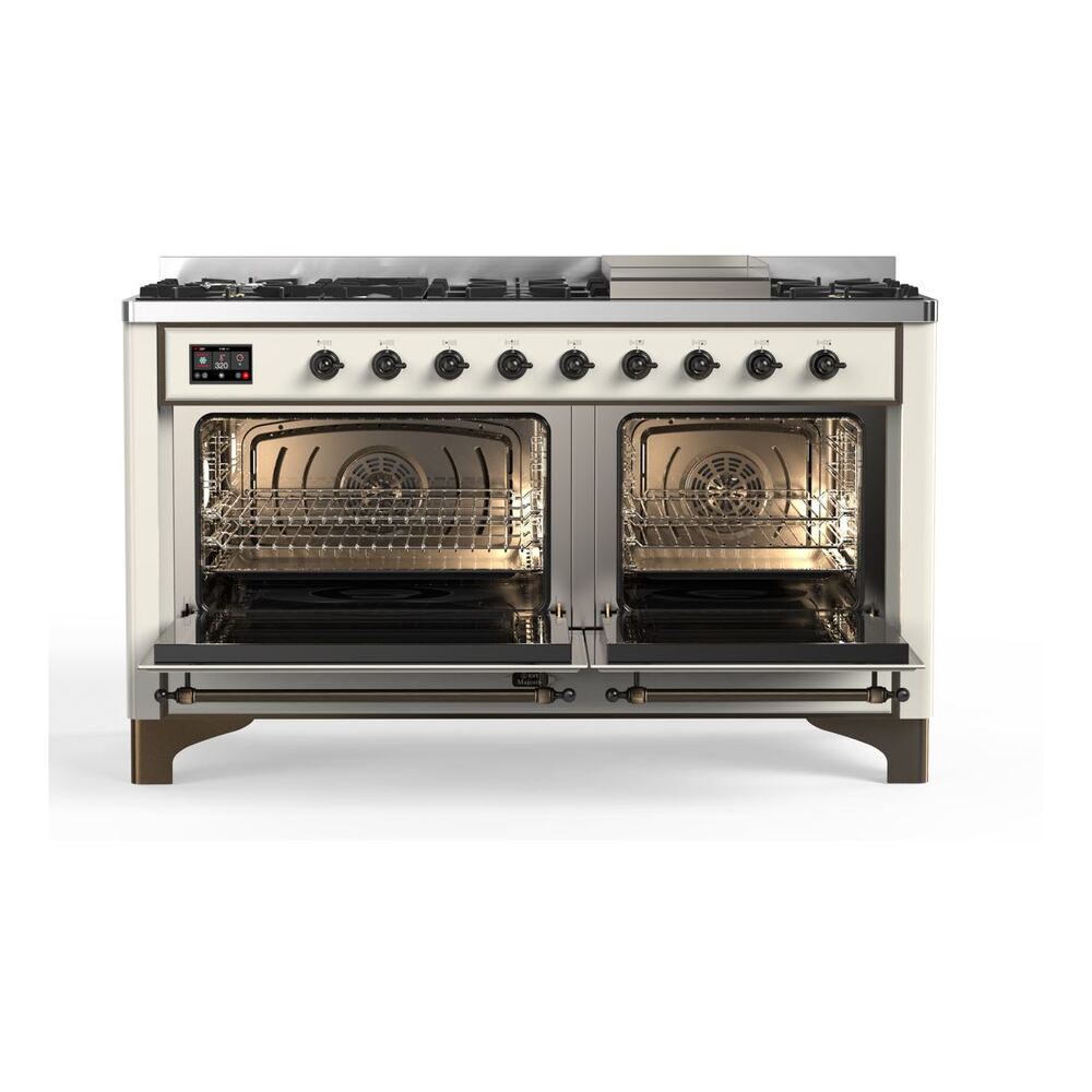 ILVE_UM15FDQNS3AWBLP_Majestic_II_60"_Dual_Fuel_Range_Front_View