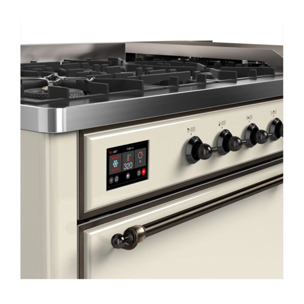 ILVE_UM15FDQNS3AWBLP_Majestic_II_60"_Dual_Fuel_Range_Top_Angle