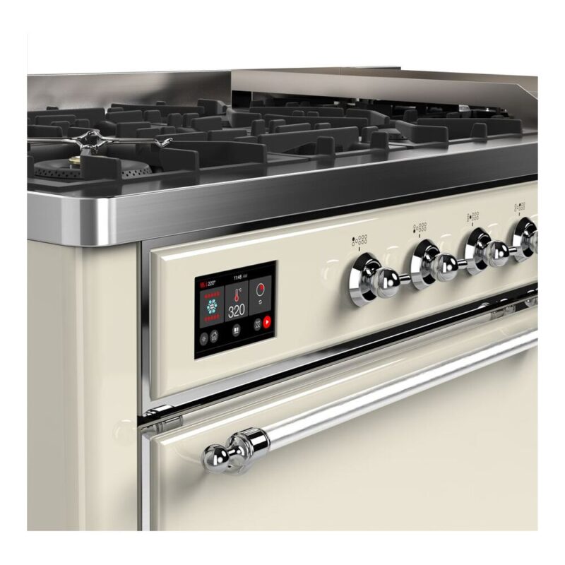ILVE_UM15FDQNS3AWCLP_Majestic_II_60"_Dual_Fuel_Range_Top_Angle