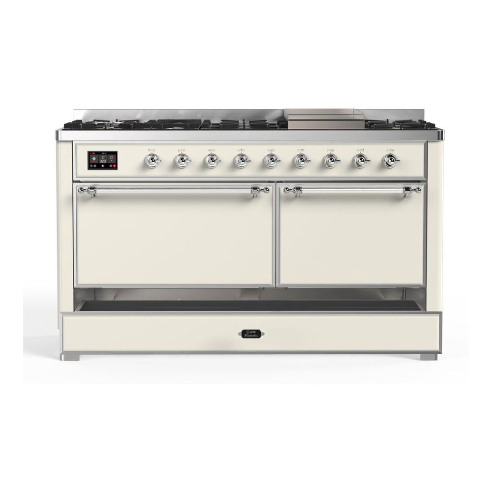 ILVE UM15F Majestic II 60 inch Dual Fuel Range with 9 Burners, Griddle