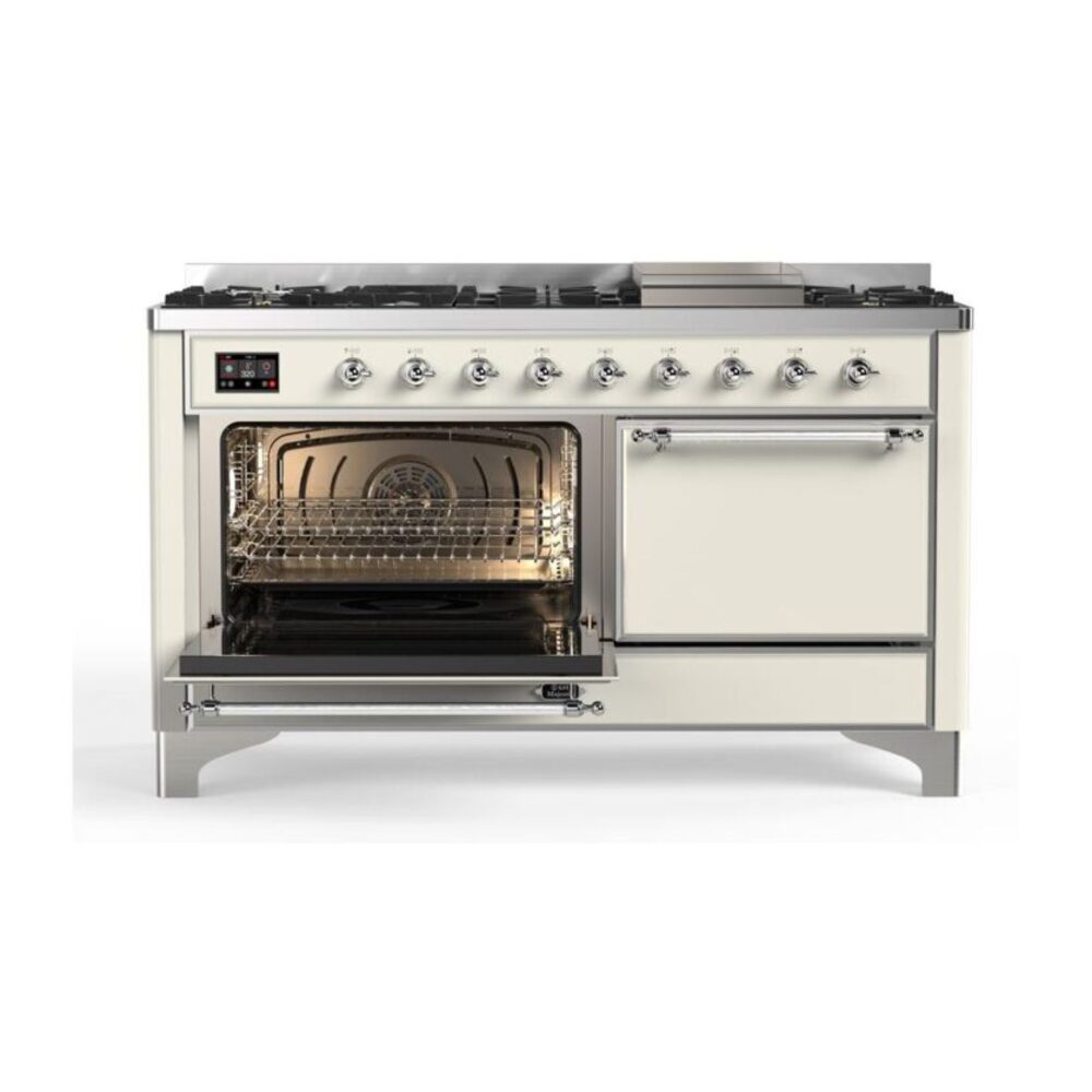 ILVE_UM15FDQNS3AWC_Majestic_II_60_Dual_Fuel_Range_Left_Angle