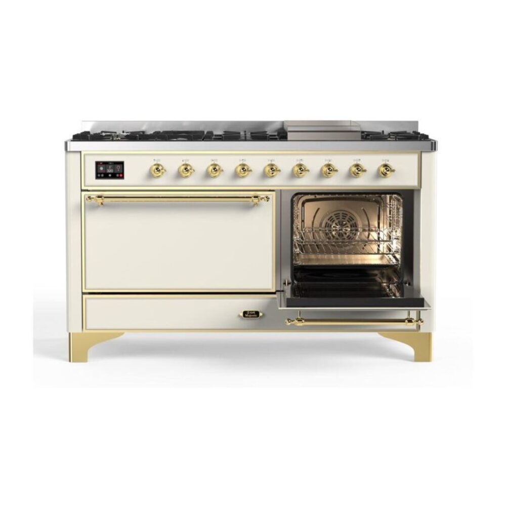 ILVE_UM15FDQNS3AWG_Majestic_II_60"_Dual_Fuel_Range_Right_Angle
