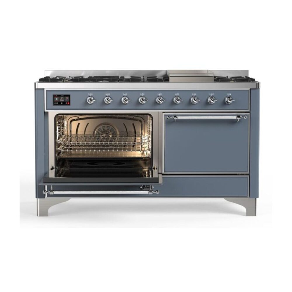 ILVE_UM15FDQNS3BGC_Majestic_II_60"_Dual_Fuel_Range_Left_Angle