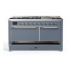ILVE UM15F Majestic II 60 inch Dual Fuel Range with 9 Burners, Griddle