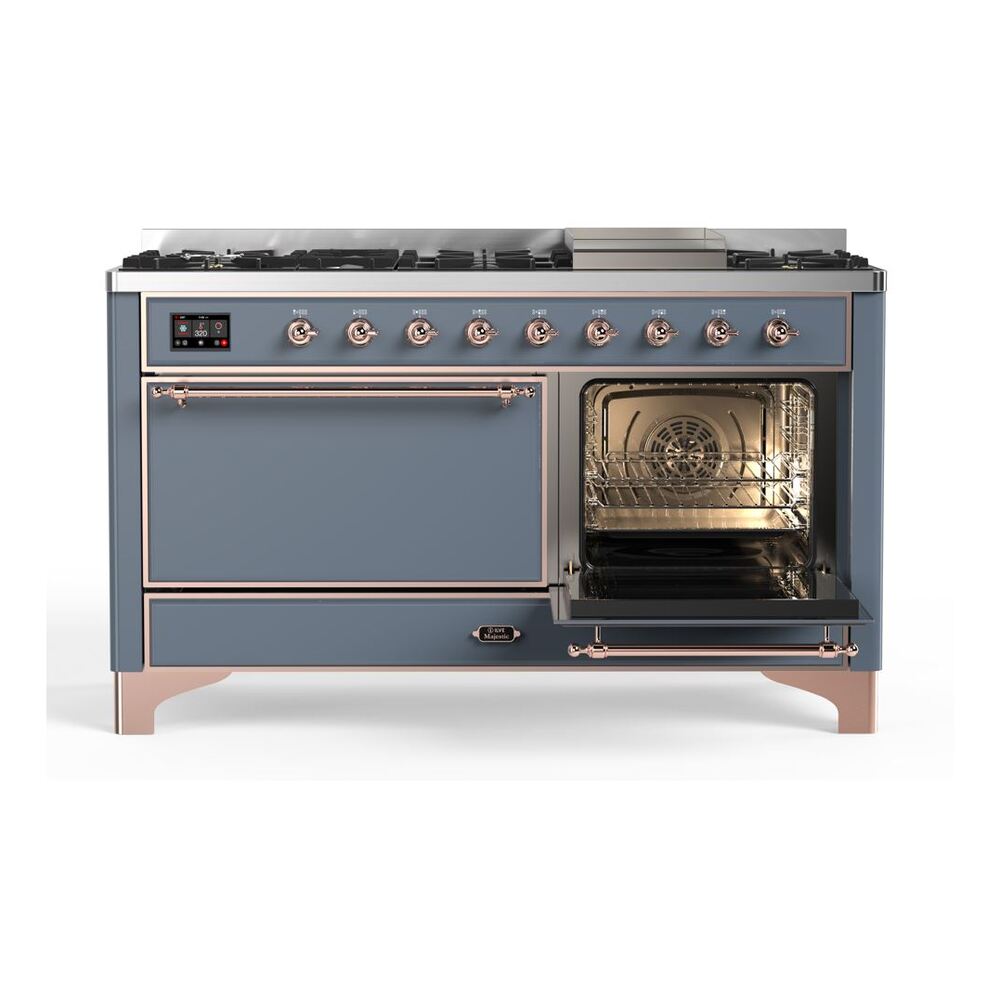 ILVE_UM15FDQNS3BGPLP_Majestic_II_60"_Dual_Fuel_Range_Right_Angle