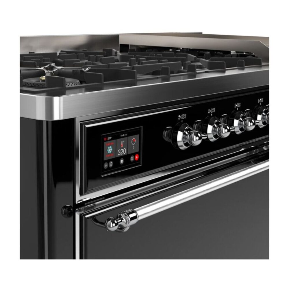 ILVE_UM15FDQNS3BKCLP_Majestic_II_60"_Dual_Fuel_Range_Top_Angle