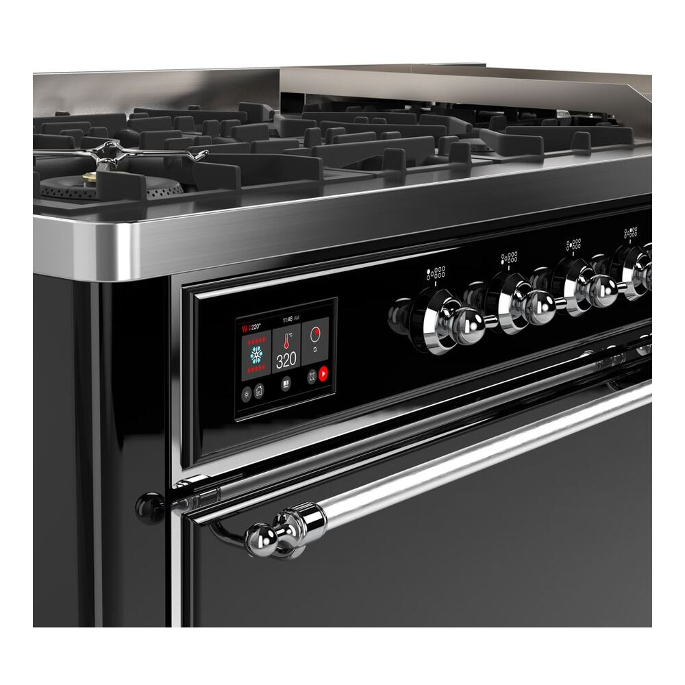 ILVE_UM15FDQNS3BKCLP_Majestic_II_60"_Dual_Fuel_Range_Top_Angle