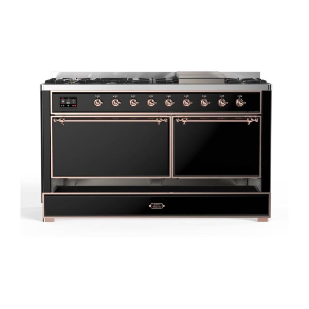 ILVE UM15F Majestic II 60 inch Dual Fuel Range with 9 Burners, Griddle