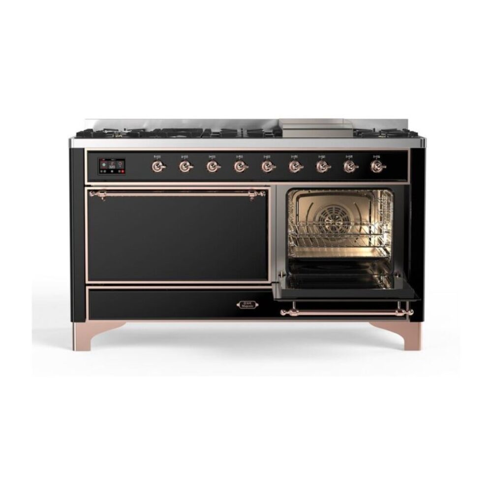 ILVE UM15F Majestic II 60 inch Dual Fuel Range with 9 Burners, Griddle