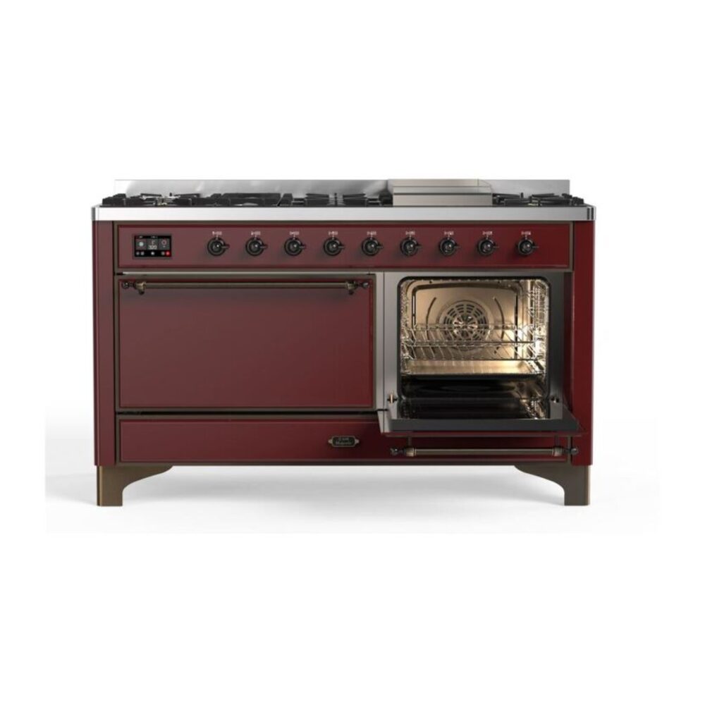 ILVE_UM15FDQNS3BUBLP_Majestic_II_60"_Dual_Fuel_Range_Right_Angle