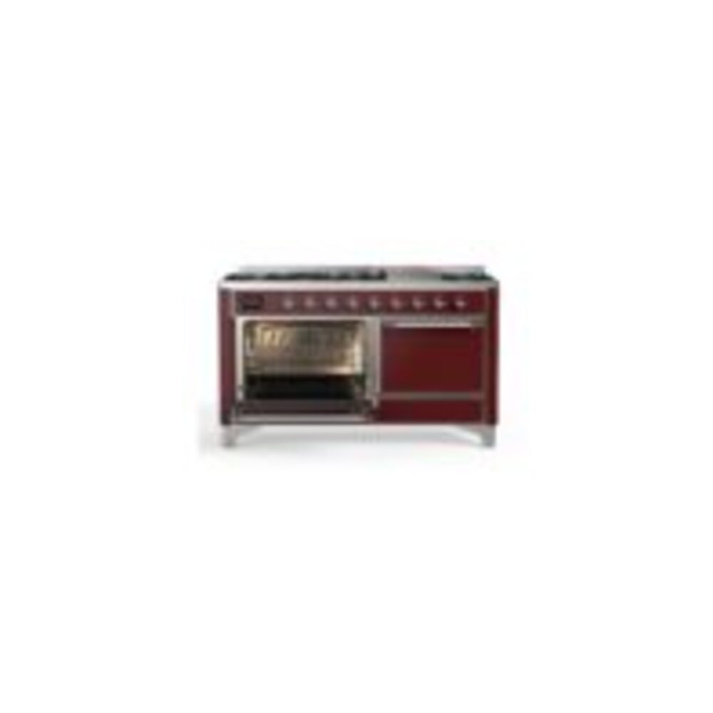 ILVE_UM15FDQNS3BUC_Majestic_II_60"_Dual_Fuel_Range_Left_Angle