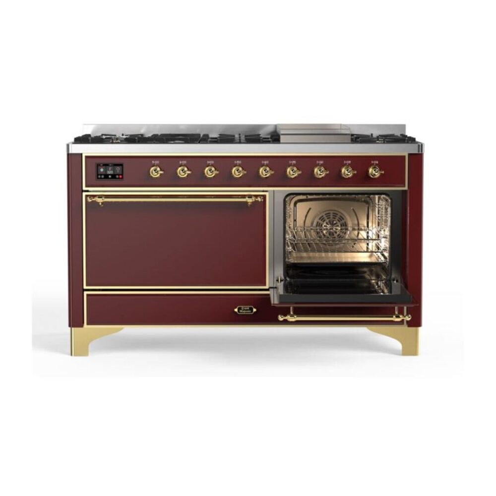 ILVE_UM15FDQNS3BUG_Majestic_II_60"_Dual_Fuel_Range_Right_Angle