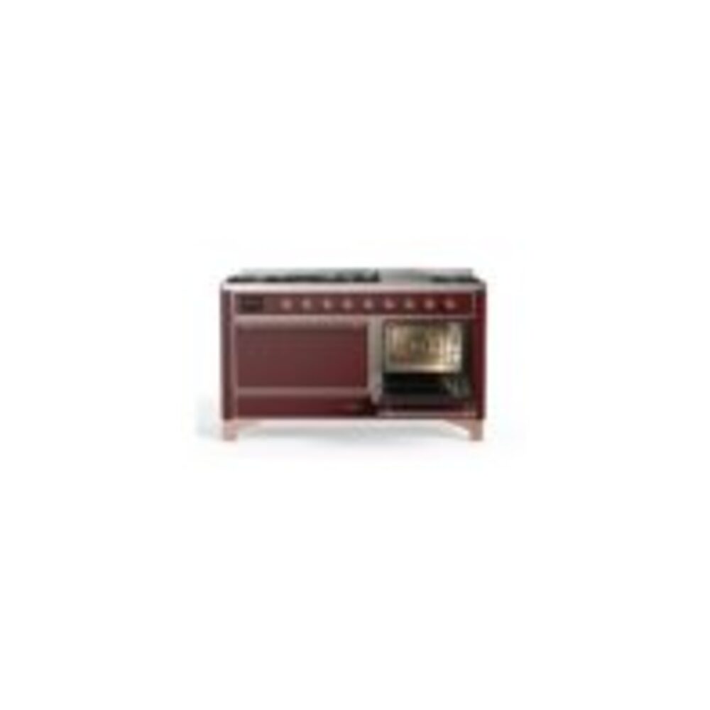 ILVE_UM15FDQNS3BUPLP_Majestic_II_60"_Dual_Fuel_Range_Left_Angle