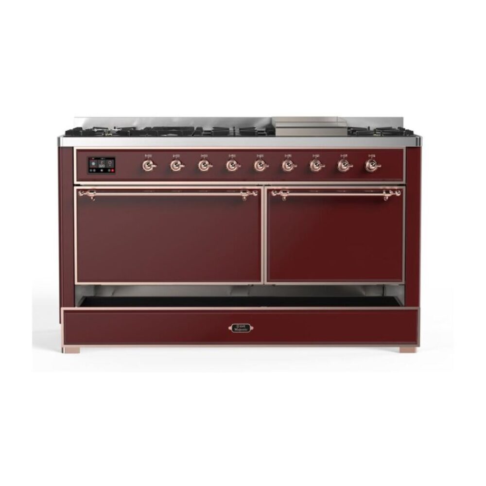 ILVE_UM15FDQNS3BUPLP_Majestic_II_60"_Dual_Fuel_Range_Right_Angle