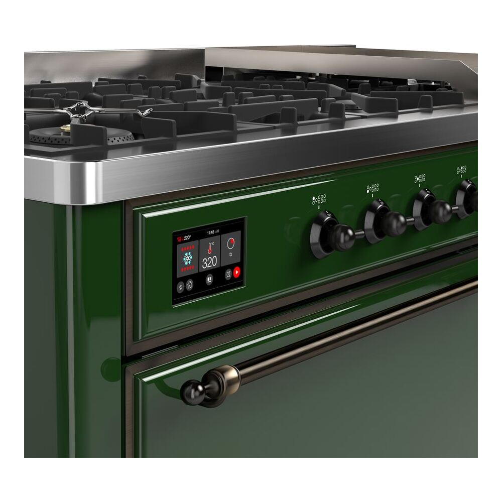 ILVE_UM15FDQNS3EGBLP_Majestic_II_60"_Dual_Fuel_Range_Top_Angle