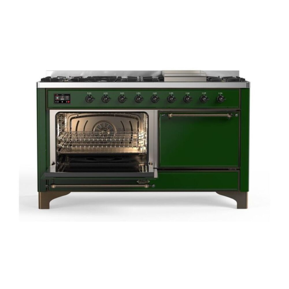 ILVE_UM15FDQNS3EGBLP_Majestic_II_60"_Dual_Fuel_Range_Left_Angle