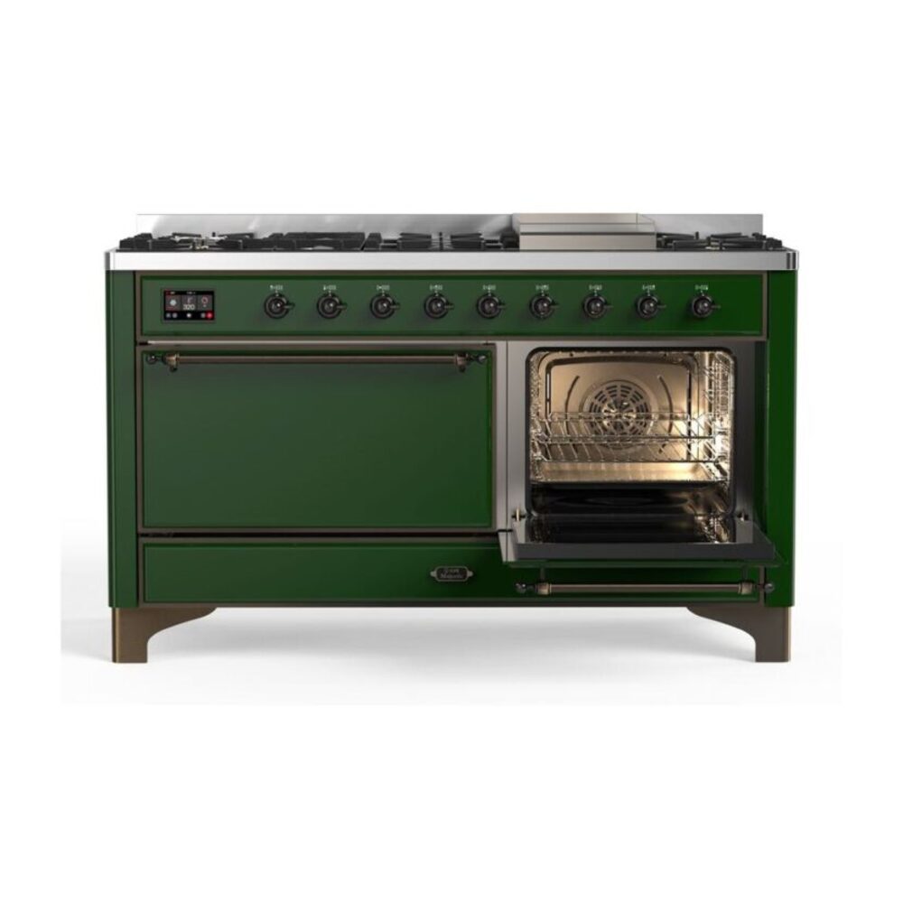 ILVE_UM15FDQNS3EGBLP_Majestic_II_60"_Dual_Fuel_Range_Right_Angle