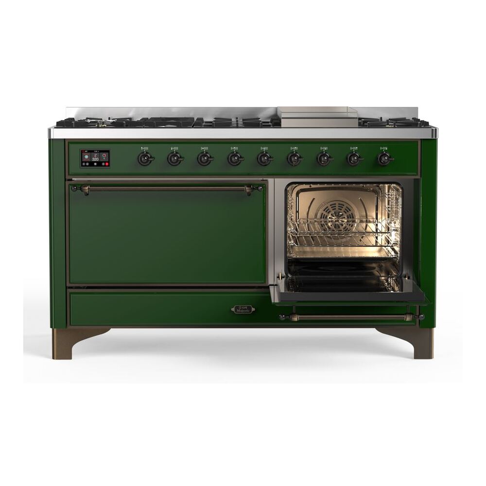 ILVE_UM15FDQNS3EGBLP_Majestic_II_60"_Dual_Fuel_Range_Right_Angle