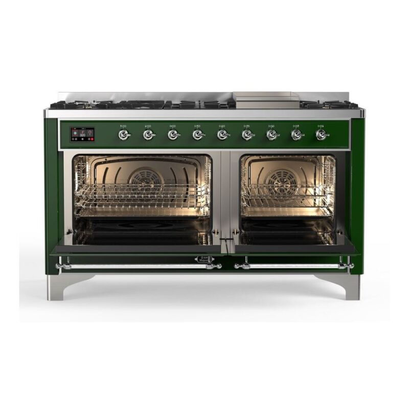 ILVE_UM15FDQNS3EGC_Majestic_II_60_Dual_Fuel_Range_Front_View