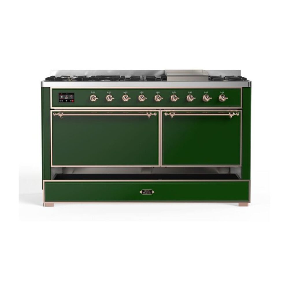 ILVE_UM15FDQNS3EGPLP_Majestic_II_60"_Dual_Fuel_Range_Right_Angle