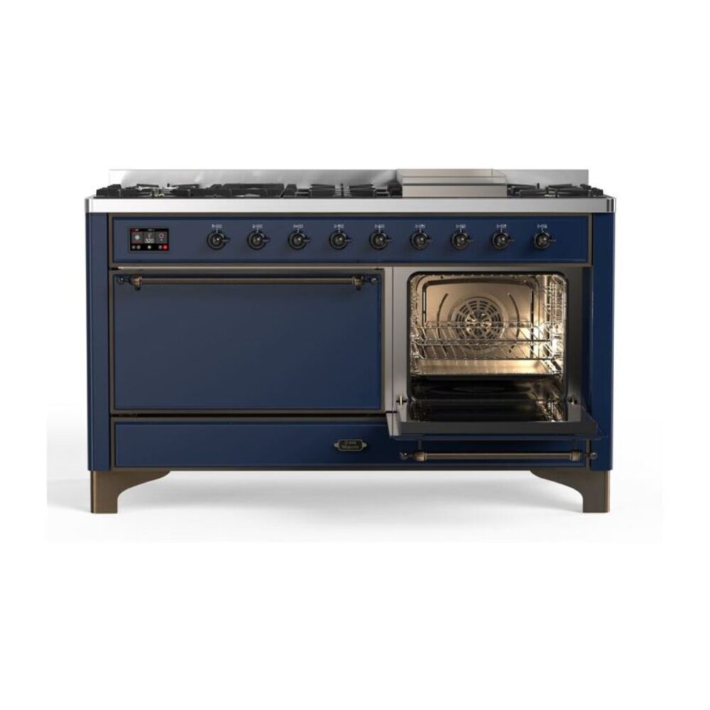 ILVE_UM15FDQNS3MBBLP_Majestic_II_60"_Dual_Fuel_Range_Right_Angle