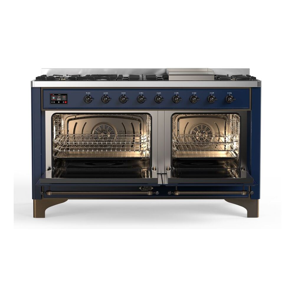 ILVE_UM15FDQNS3MBB_Majestic_II_60_Dual_Fuel_Range_Front_View