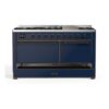 ILVE UM15F Majestic II 60 inch Dual Fuel Range with 9 Burners, Griddle