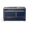 ILVE UM15F Majestic II 60 inch Dual Fuel Range with 9 Burners, Griddle