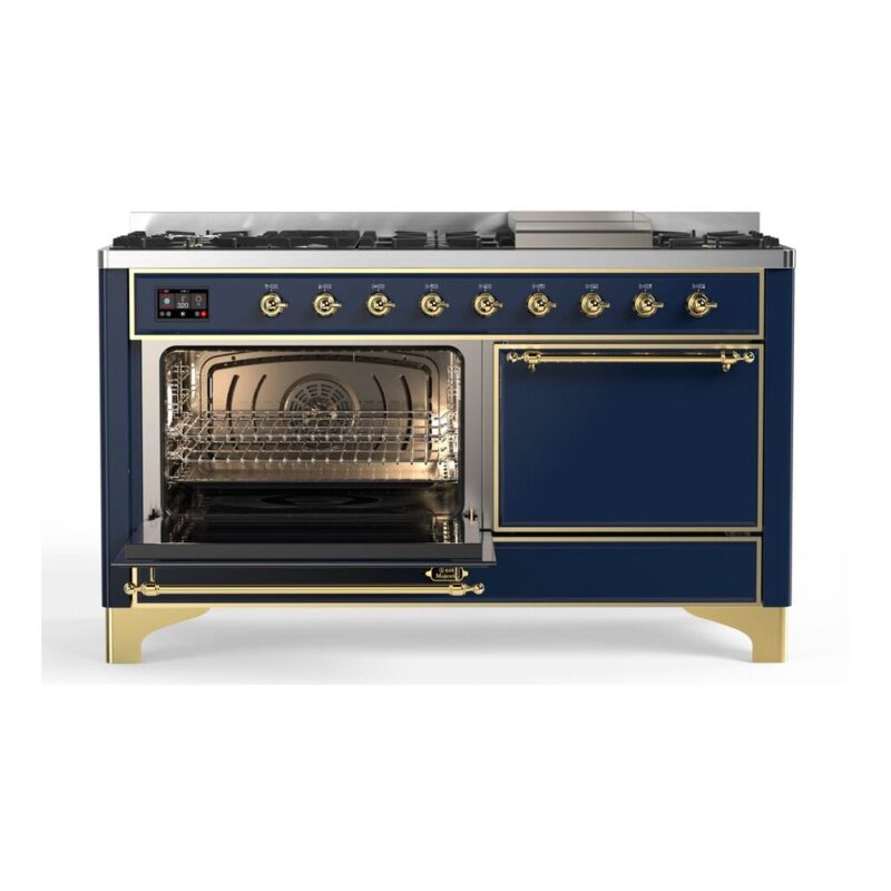 ILVE_UM15FDQNS3MBGLP_Majestic_II_60"_Dual_Fuel_Range_Left_Angle