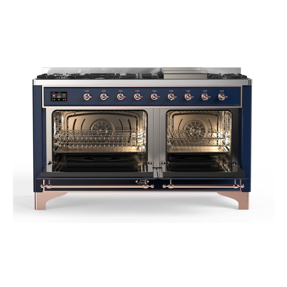 ILVE_UM15FDQNS3MBPLP_Majestic_II_60"_Dual_Fuel_Range_Front_View