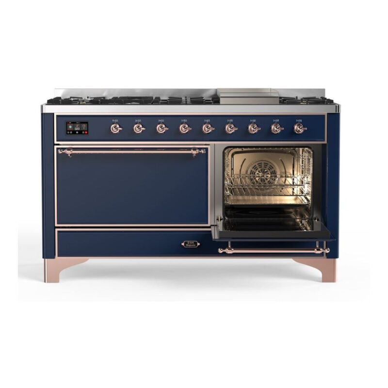ILVE_UM15FDQNS3MBPLP_Majestic_II_60"_Dual_Fuel_Range_Left_Angle