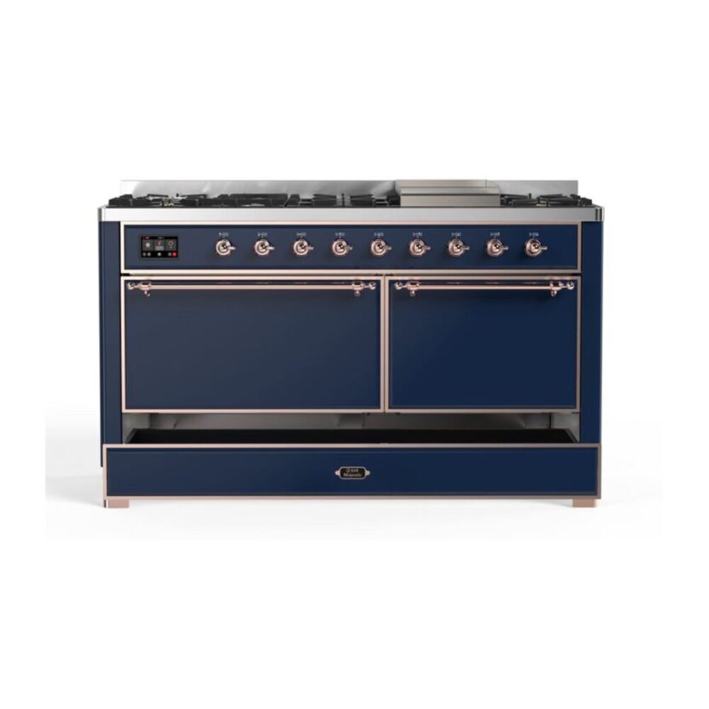 ILVE_UM15FDQNS3MBPLP_Majestic_II_60"_Dual_Fuel_Range_Right_Angle