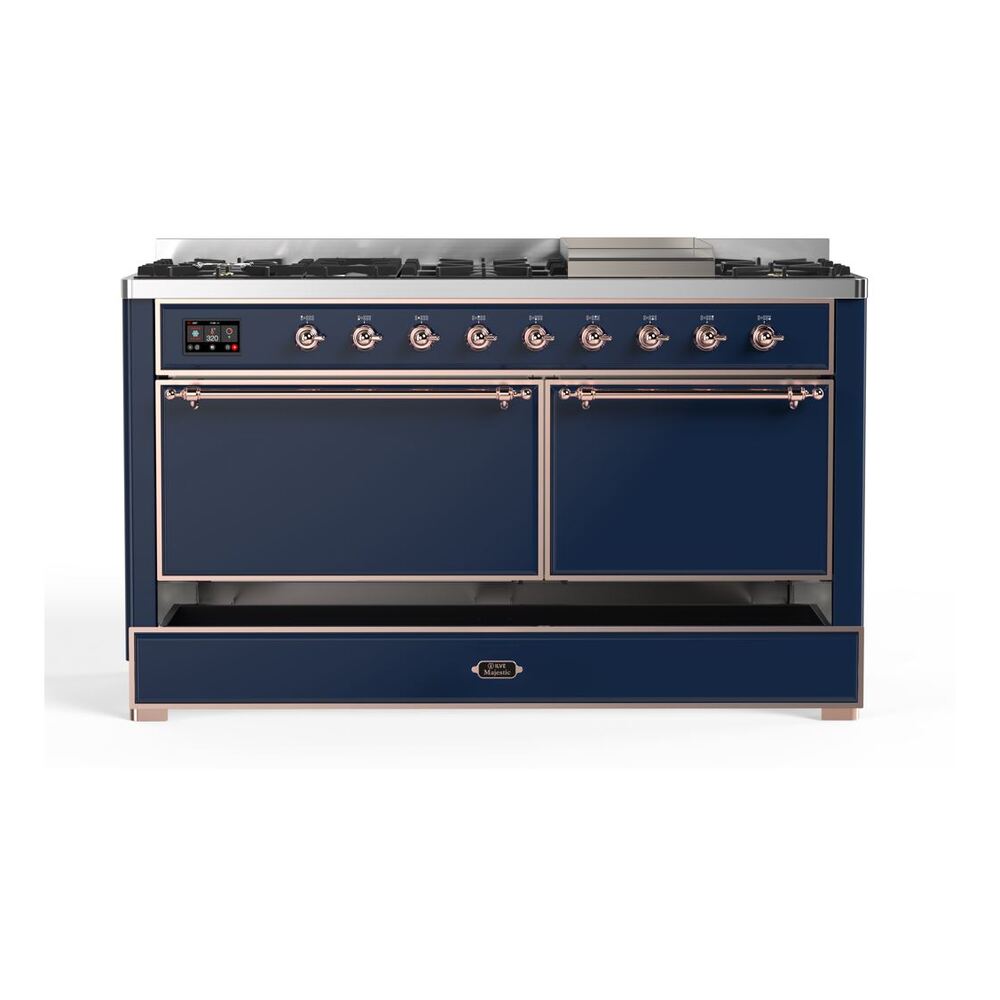 ILVE_UM15FDQNS3MBP_Majestic_II_60"_Dual_Fuel_Range_Right_Angle