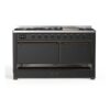 ILVE UM15F Majestic II 60 inch Dual Fuel Range with 9 Burners, Griddle